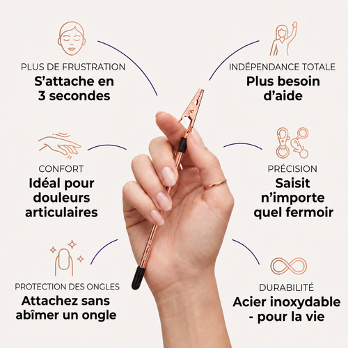 Pinclipse — Attachez votre bracelet seule en 3 secondes.